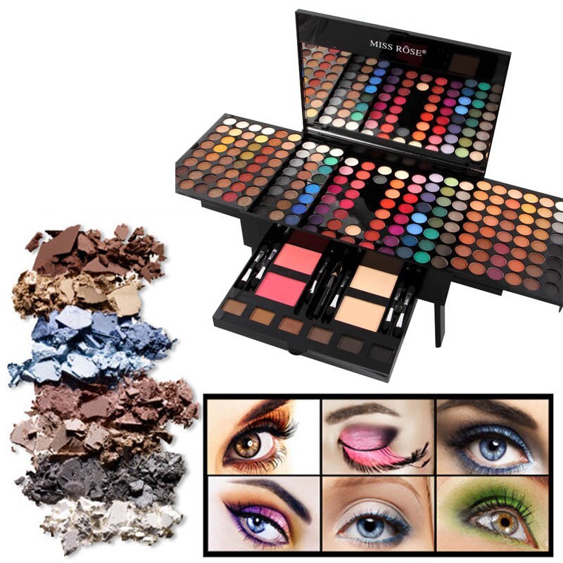 180 Colors Eyes Shadow Blush Palette Box