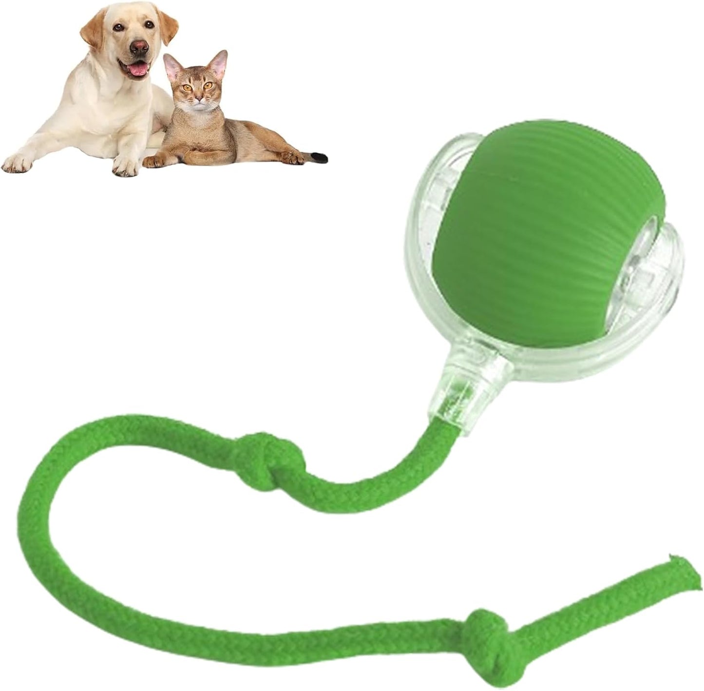 360° Smart Automatic Rolling Pet Ball – Interactive Rechargeable Toy for Dogs & Cats with Obstacle Avoidance