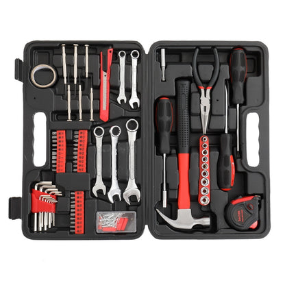 148pcs Iron Red Household Tool Set